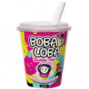 Boba Loba Popping Strawberry Lychee Flavour - Bevanda con perle di tapioca gusto fragola e lychee - 350ml