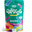 Super Garden freeze dried gummies Worms - Caramelle liofilizzate a forma di verme - 20g