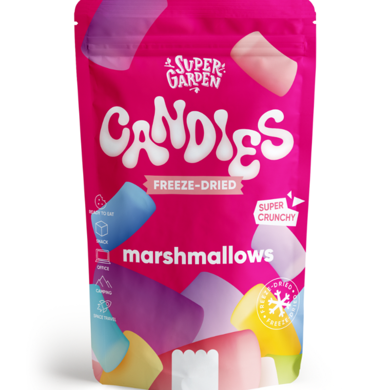 Super Garden freeze dried gummies Marshmallow - Caramelle liofilizzate - 50g