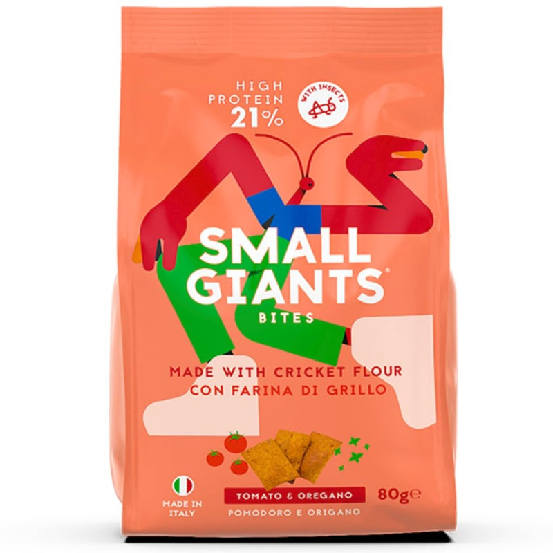 Small Giants Bites - Snack proteici pomodoro & origano - 80 g