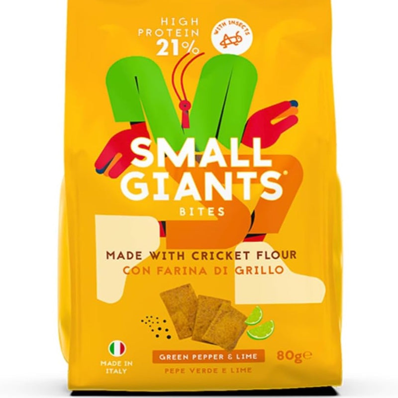 Small Giants Bites - Snack proteici Pepe nero e lime- 80 g