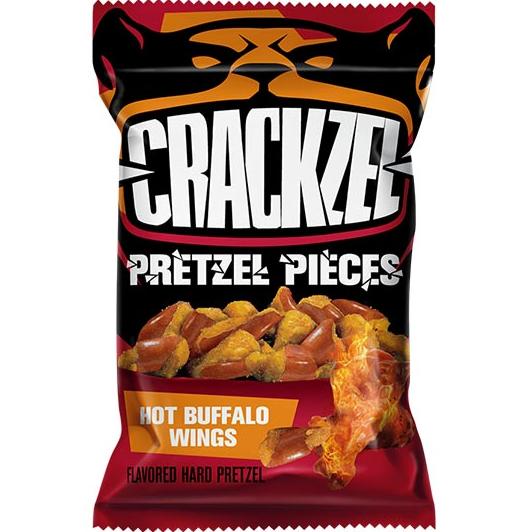 Crackzel Hot Buffalo Wings - Pretzel gusto alette piccanti - 85g