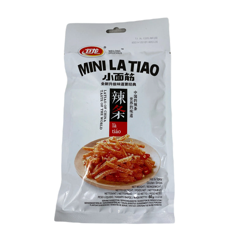 Mini La Tiao Hot & Spicy - Stick di Frumento Piccanti Agrodolci - 60g