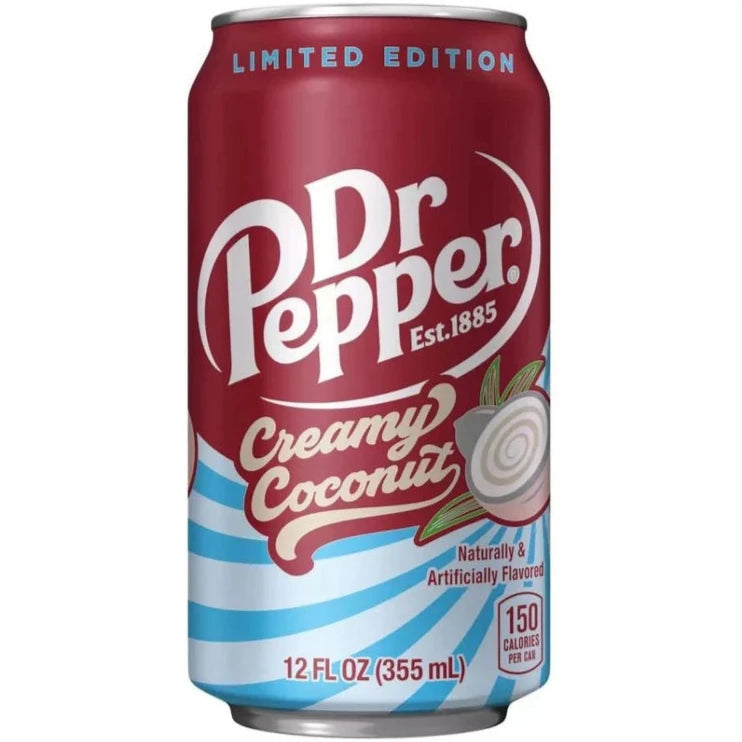 Dr Pepper Creamy Coconut - Bevanda gassata al gusto cocco - 355ml