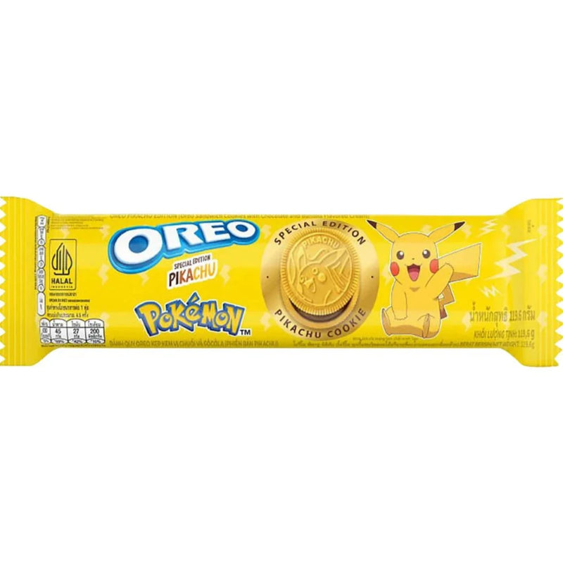 Oreo Pikachu - Biscotti Oreo gusto cioccolato e banana - 119g