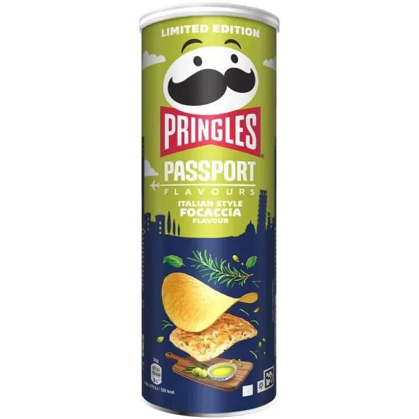 Pringles Passport Italian Style Limited Edition - Gusto focaccia - 165g