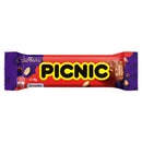 Cadbury Picnic - Barretta di Cioccolato con Caramello, Arachidi, Cereali e Uvetta - 49g