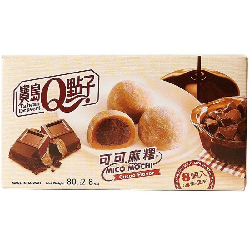 Mico Mochi Chocolate - Dolcetti di Riso al Cacao - 80g