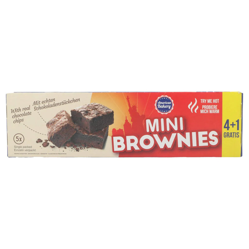 Mini Brownies con pezzi di Cioccolato - 125g