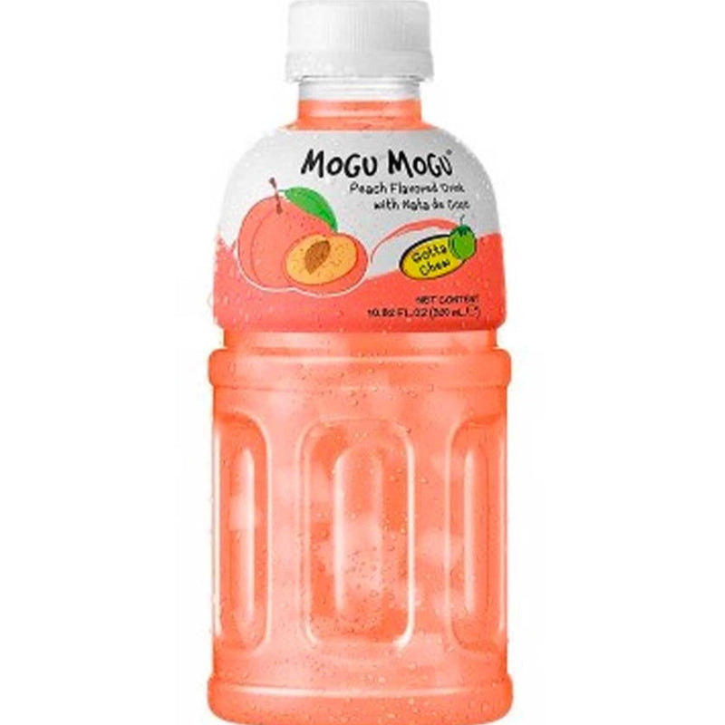 Mogu Mogu Peach - Bibita con succo alla Pesca e Nata de Coco - 320ml