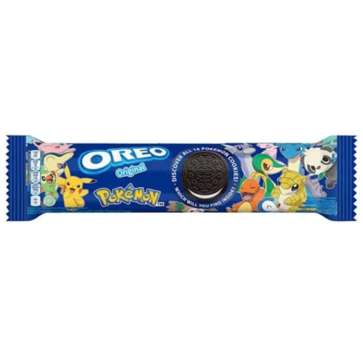 Oreo Pokémon  - Biscotti Oreo al cioccolato con crema alla vaniglia - 119g