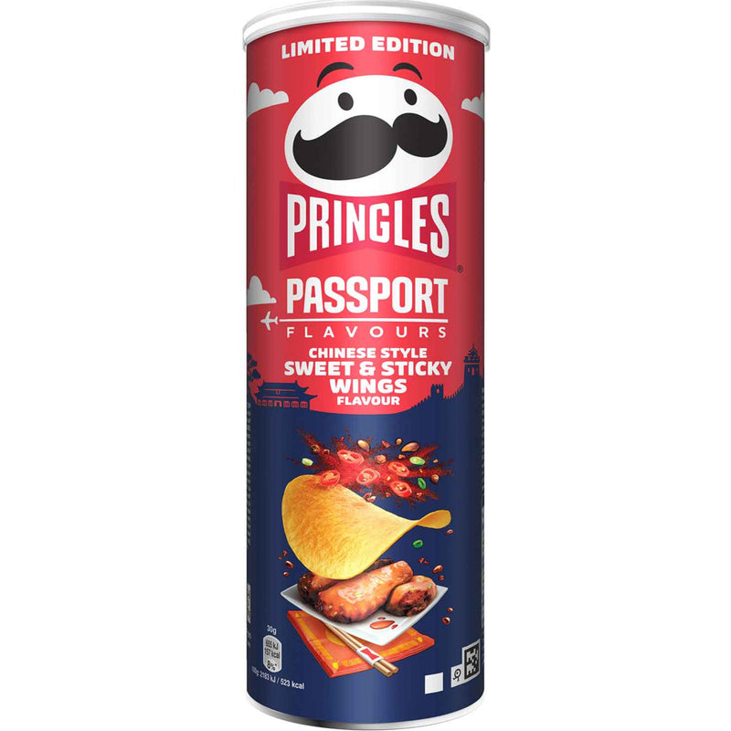 Pringles Chinese Style Sweet And Sticky Wings - Patatine gusto alette di pollo - 165g