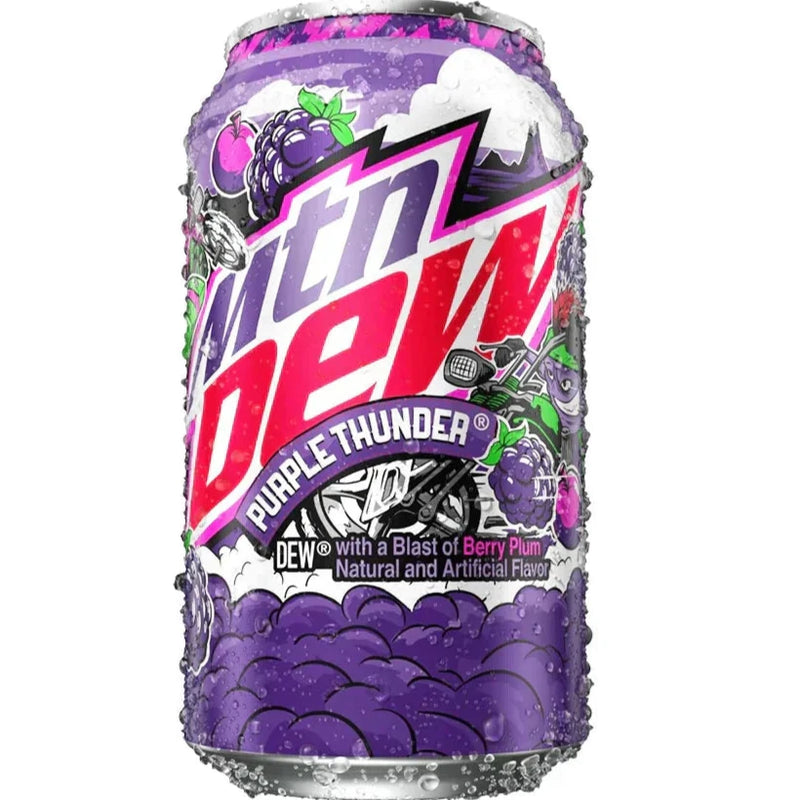 Mountain Dew Purple Thunder - Gusto mora e prugna - 355ml