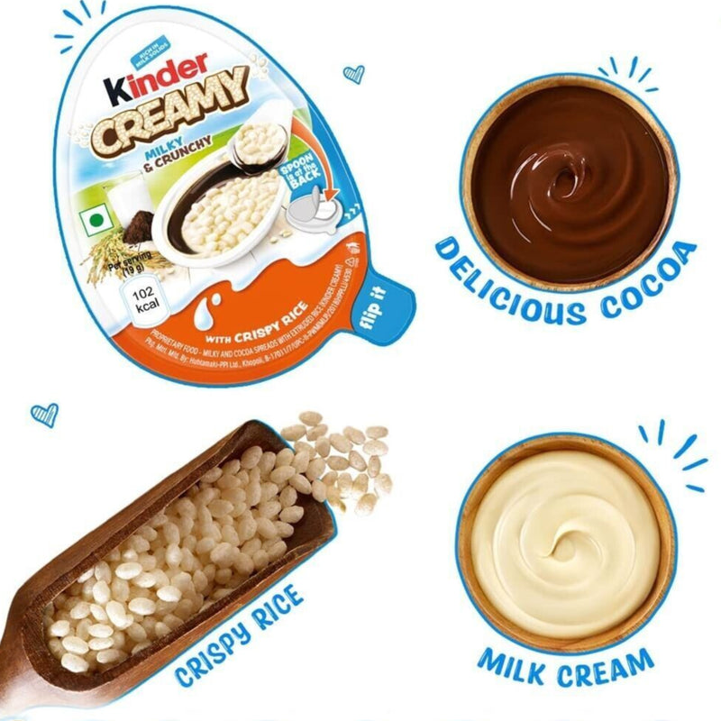Kinder Creamy - Cioccolato Kinder con Riso Soffiato - 19g