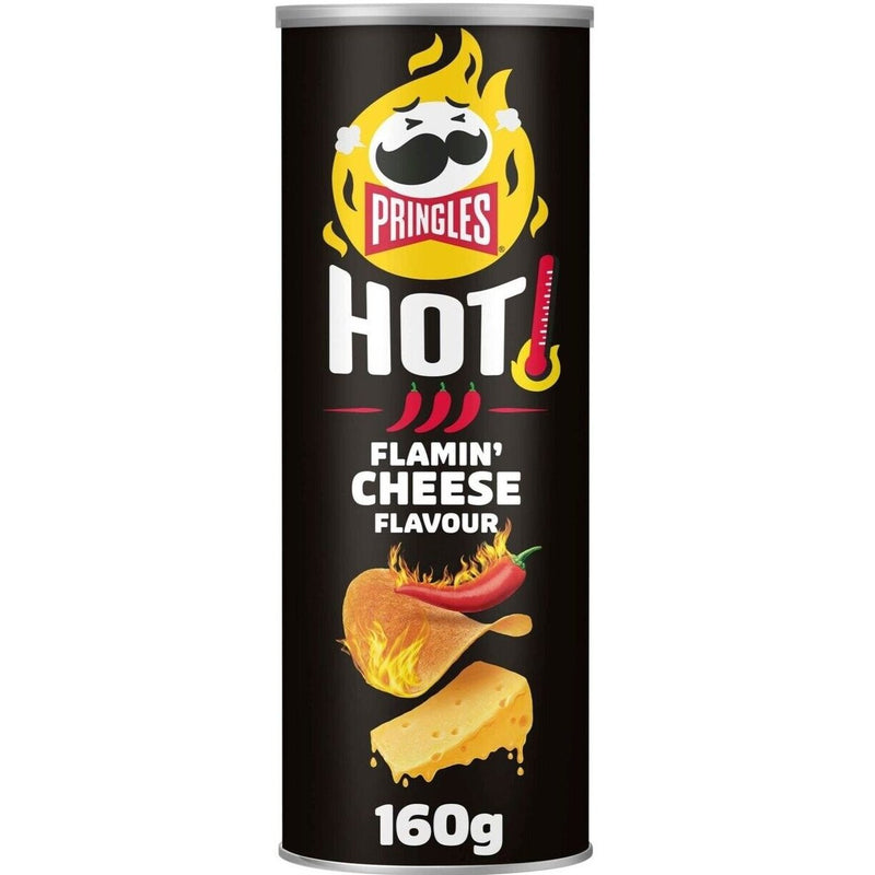 Pringles Hot Flamin Cheese - Patatine piccanti al Formaggio - 160g