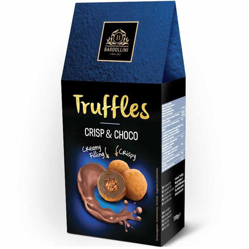 Truffles Crisp & Nut - Tartufi al cioccolato con ripieno croccante - 110g