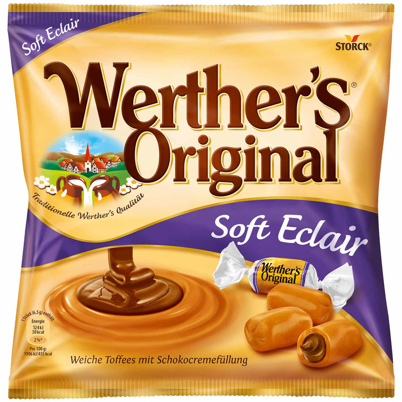 Werther's Original Chocolate Soft Eclair - Caramelle Mou ripiene di Cioccolata - 180g