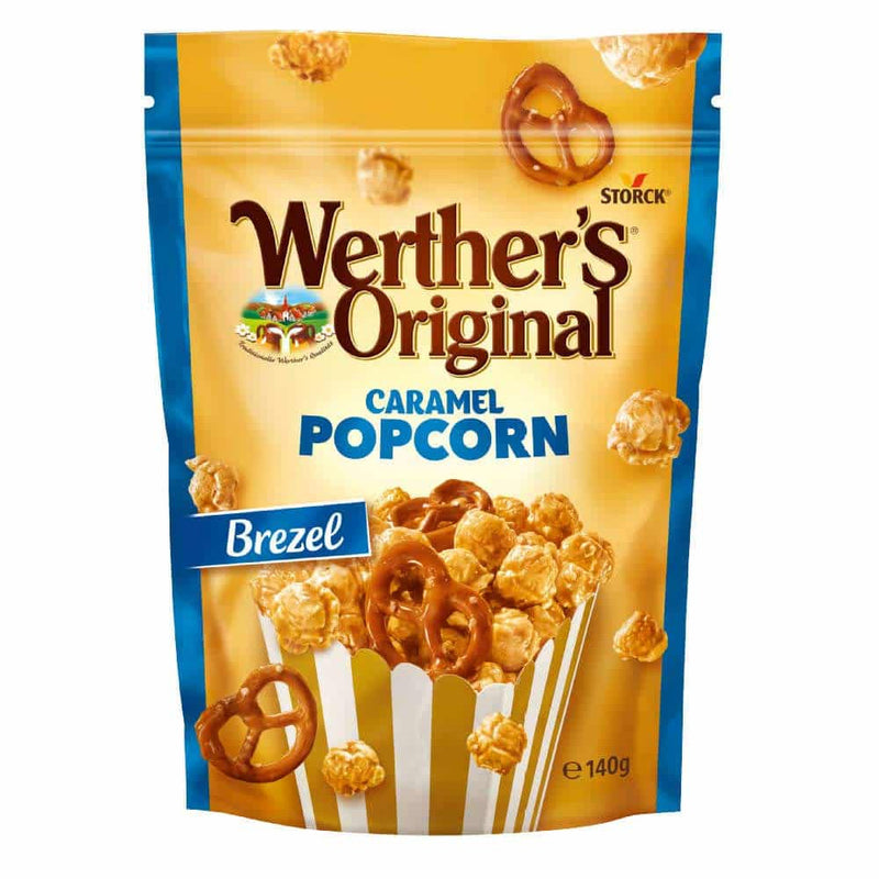 Werther's Original Caramel Popcorn Brezel - Pop Corn al Caramelo con salatini caramellati - 140g