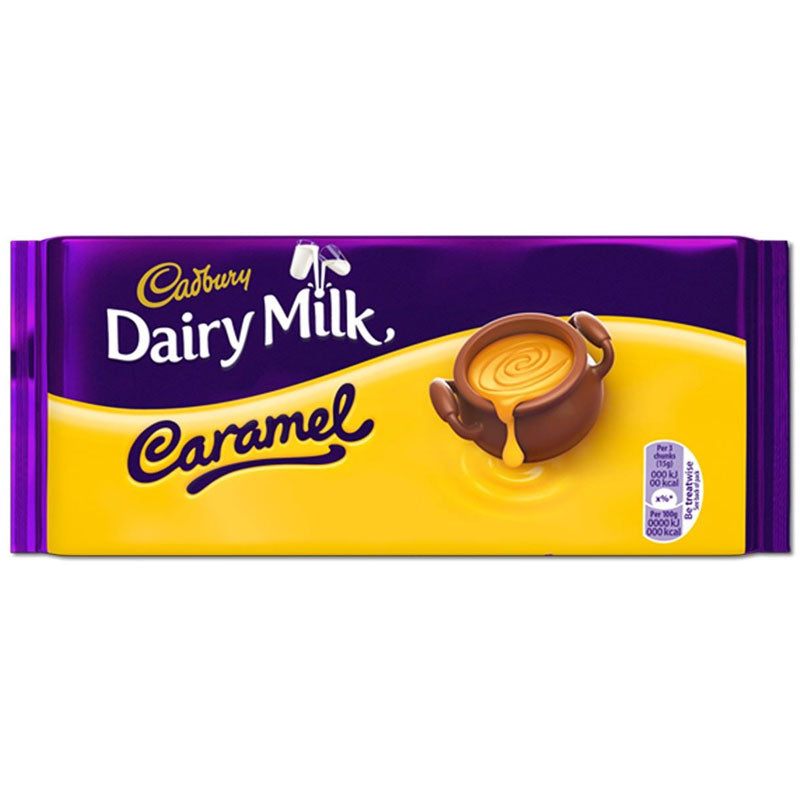 Cadbury Dairy Milk Caramel Bar - Tavoletta di Cioccolato con Caramello - 120g
