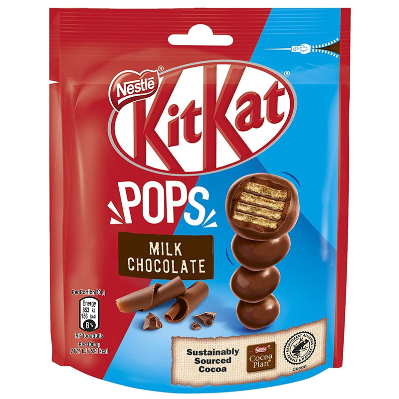 KitKat Pops Milk Chocolate - Cioccolatini di KitKat - 140g - Formato XL