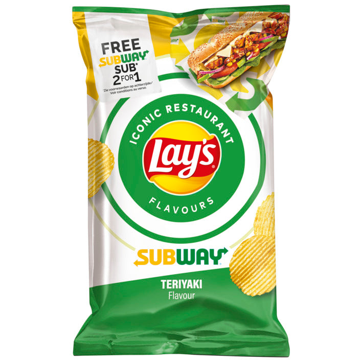 Lay's Subway Teriyaki Chips - Patatine gusto Teriyaki - Formato XL 150g