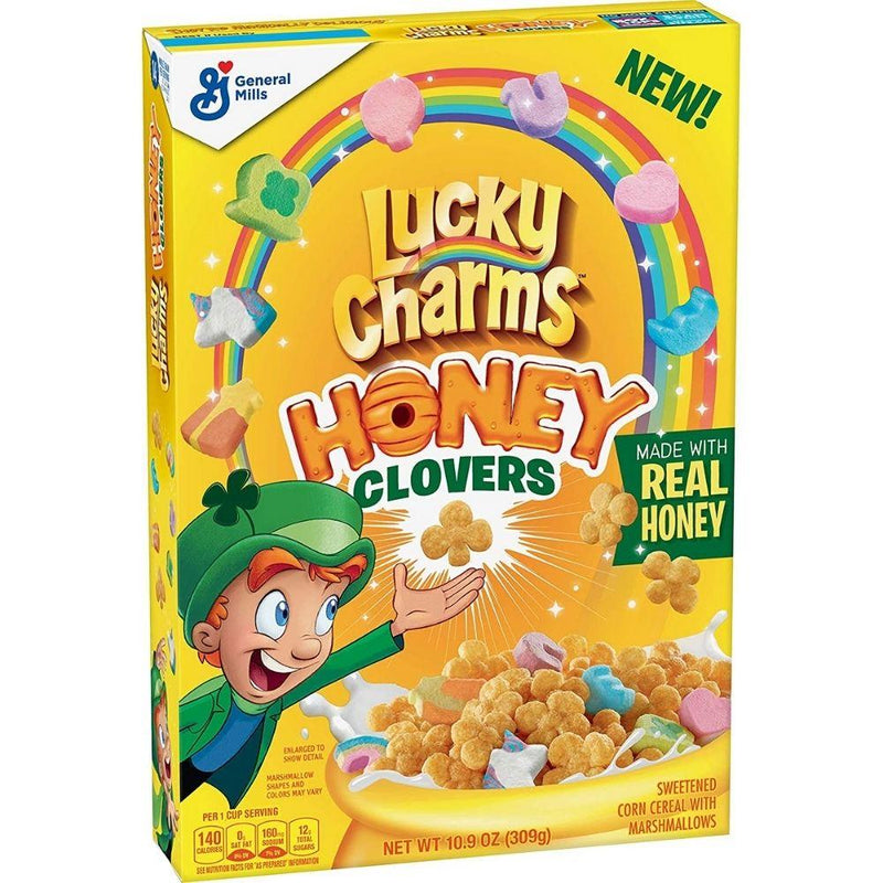Lucky Charms Honey Clovers - Cereali al Miele con Marshmallow - 309g