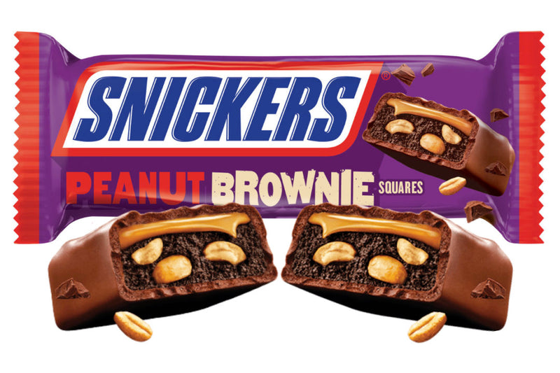 Snickers Peanut Brownie - Barretta al Cioccolato con Arachidi e Brownie - 34g