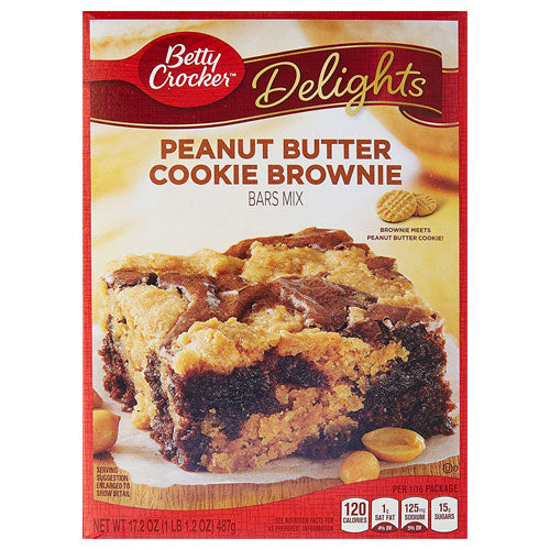 Betty Crocker Peanut Butter Brownie - Preparato per Brownie al Burro d'Arachidi