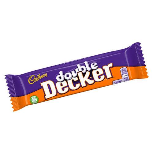 Cadbury Double Decker - Barretta di Cioccolato Morbida e Croccante - 54,5g
