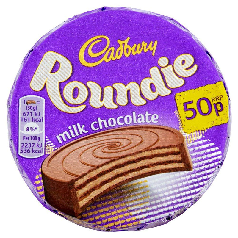 Cadbury Roundie - Tortina al Cioccolato e Wafer - 30g
