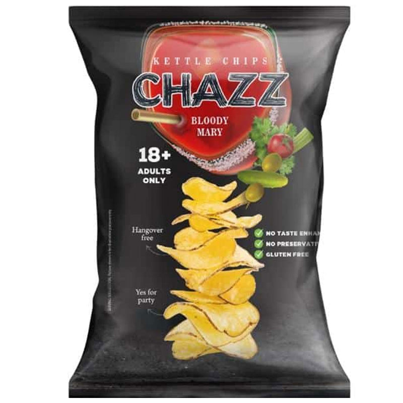 Chazz Potato Chips Bloody Mary - Patatine al cocktail Bloody Mary - 90g