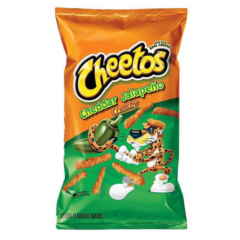 Cheetos Cheddar Jalapeno Crunchy - Patatine di Mais al formaggio - 57g