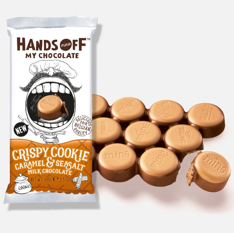 Hands Off My Chocolate Crispy Cookie Caramel & Sea Salt - Cioccolata gusto Caramello e Sale Marino - 100g