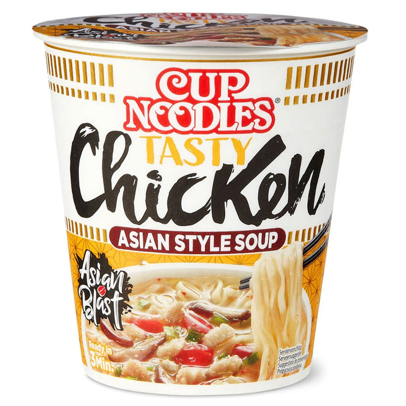 Nissin Cup Noodles Tasty Chicken - Ramen istantaneo gusto Pollo - 63g