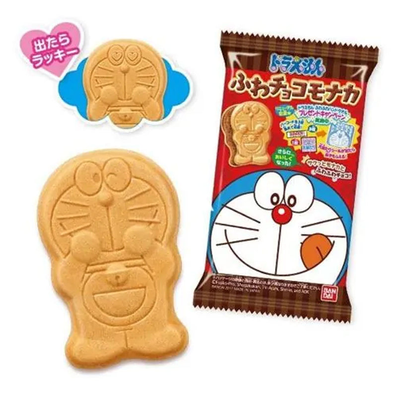 Puku Puku Doraemon Chocolate - Biscotto croccante ripieno di Cioccolata - 20g