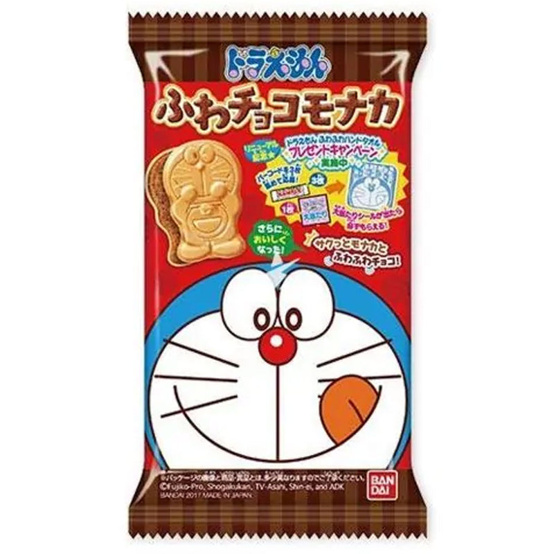 Puku Puku Doraemon Chocolate - Biscotto croccante ripieno di Cioccolata - 20g