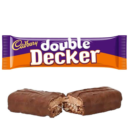Cadbury Double Decker - Barretta di Cioccolato Morbida e Croccante - 54,5g