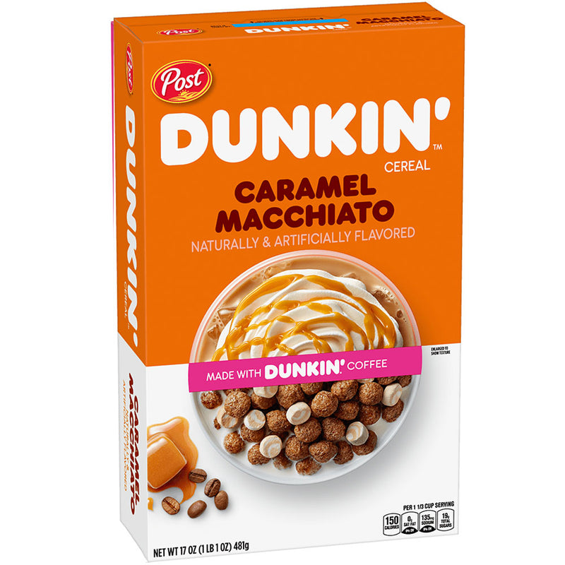 Dunkin' Caramel Macchiato Cereal - Cereali Caramello e Cappuccino con Marshmallow - 311g