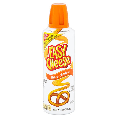Kraft Easy Cheese Sharp Cheddar - Spray al Formaggio Cheddar Stagionato - 226g