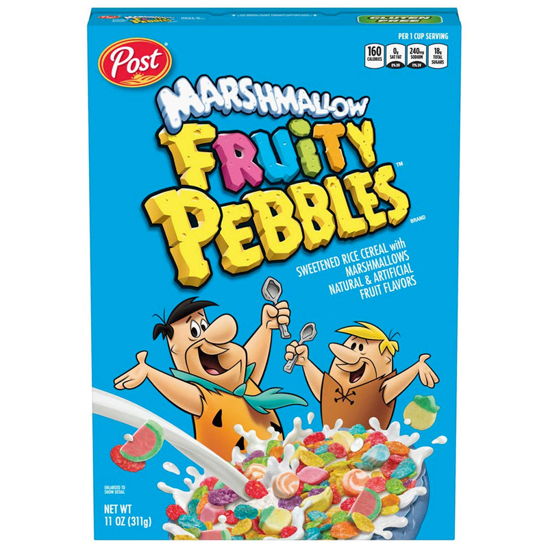 Post Marshmallow Fruity Pebbles Cereal - Cereali gusto Frutta con Marshmallow - 311g