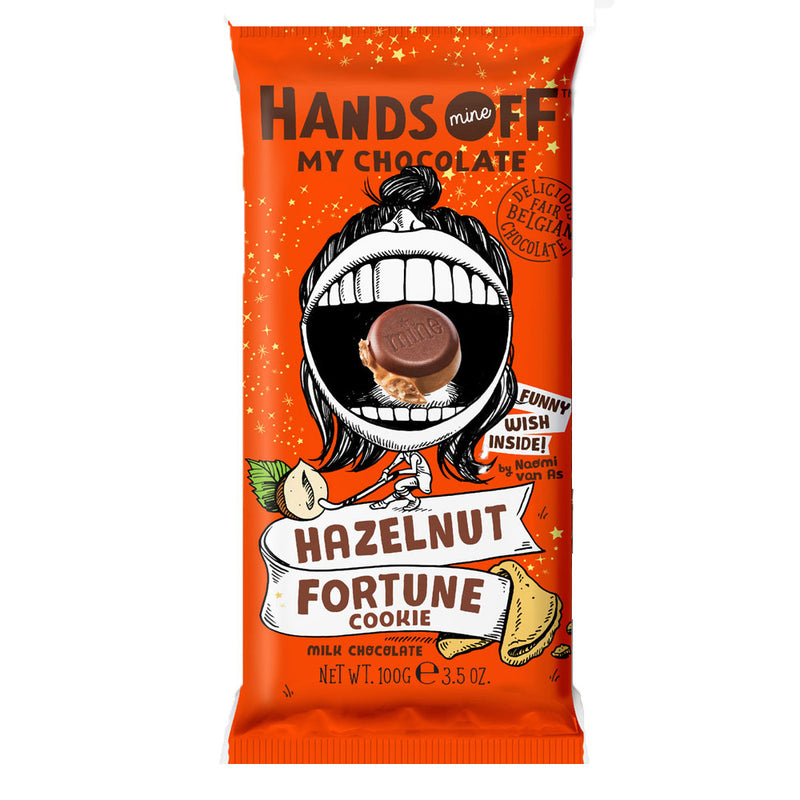 Hands off My Chocolate Hazelnut Fortune Cookie - Cioccolata gusto Nocciola e Biscotto - 100g