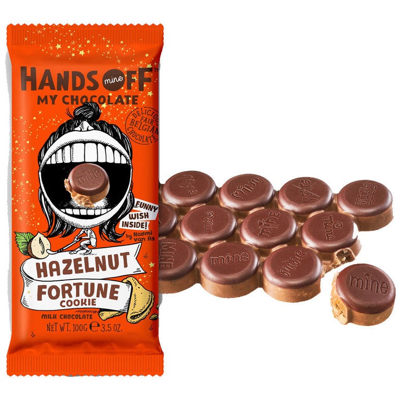 Hands off My Chocolate Hazelnut Fortune Cookie - Cioccolata gusto Nocciola e Biscotto - 100g