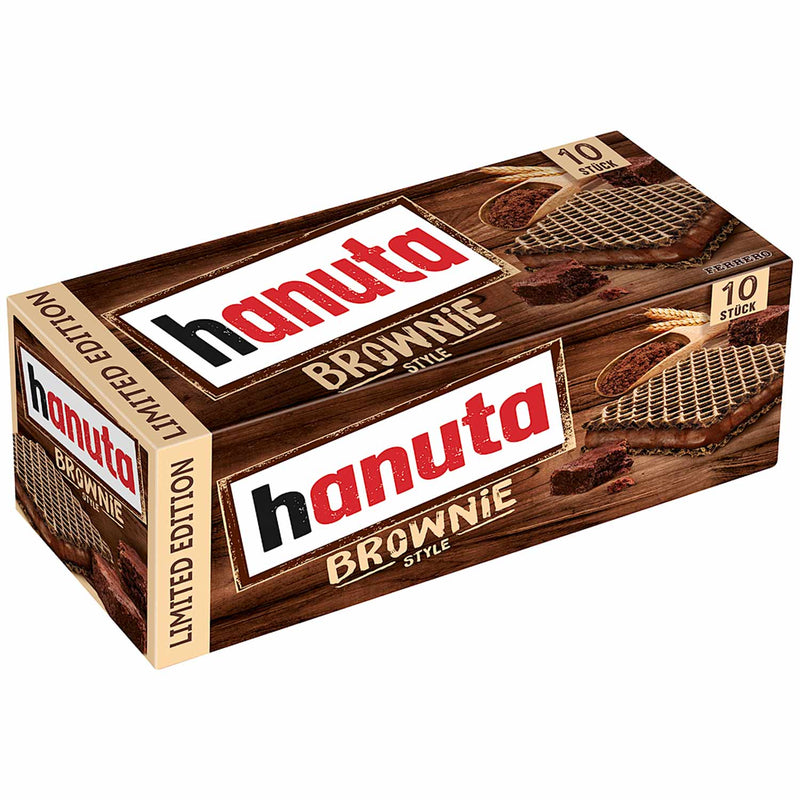 Ferrero Hanuta Brownie Wafer - Wafer al gusto Nutella Brownie - Limited Edition