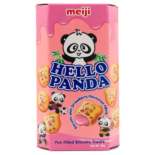 Meiji Hello Panda Strawberry - Biscottini alla Fragola - 60g