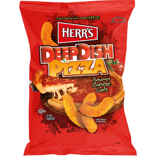 Herr's Deep Dish Pizza Cheese Curls Chips - 113g
