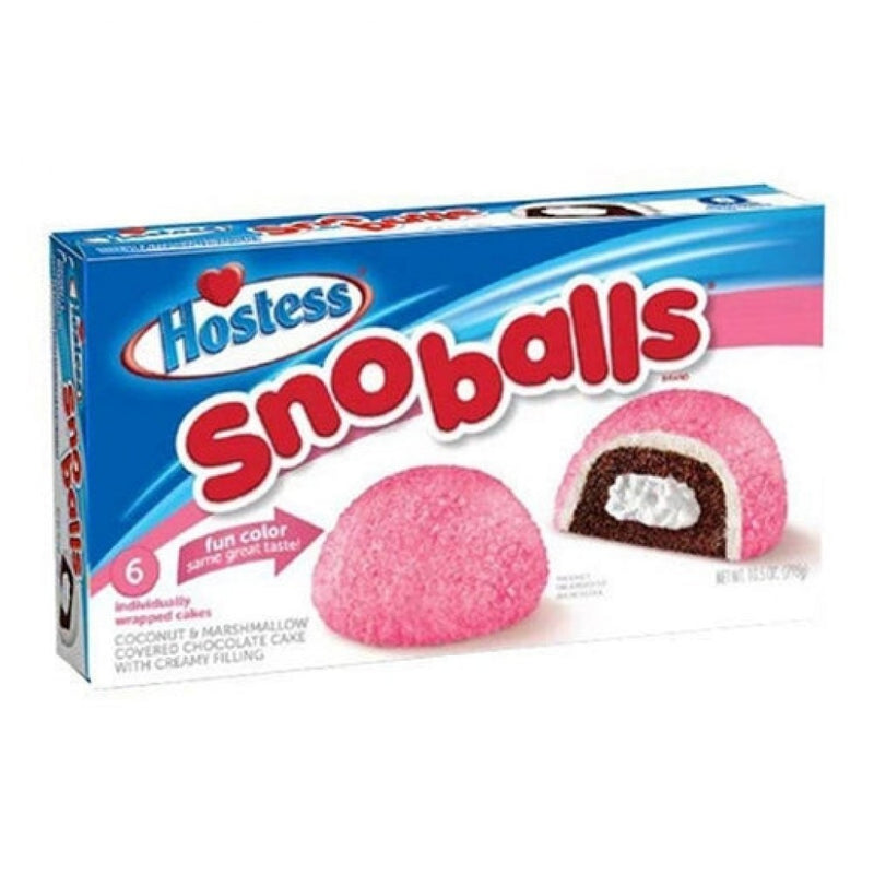 Hostess Sno Balls - Merendine morbide Cioccolato, Cocco e Crema di Marshmallow