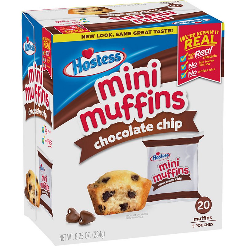 Hostess Chocolate Mini Muffins - Mini Muffin con Gocce di Cioccolata