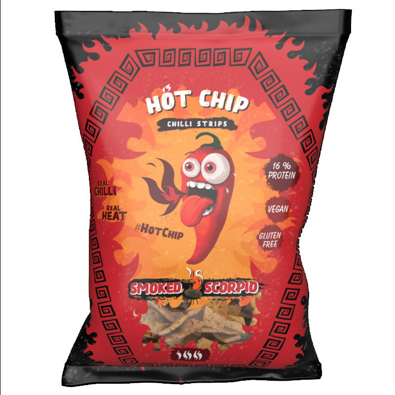 Hot Chip Strips Smoked Scorpio - Snack al peperoncino "Scorpion" affumicato - 80g