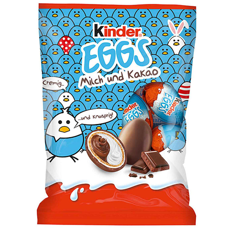Kinder Eggs Cacao & Milk - Uova di Cioccolata al Latte con Crema di Latte e Cacao