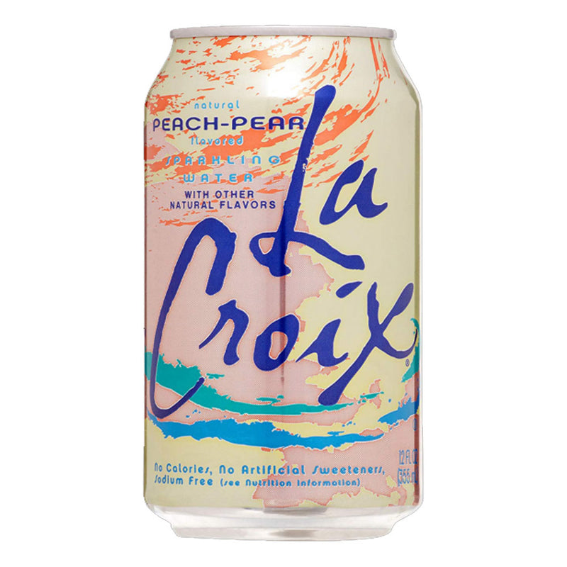 La Croix Peach Pear Sparkling Water - Acqua Frizzante gusto Pesca e Pera - 355ml